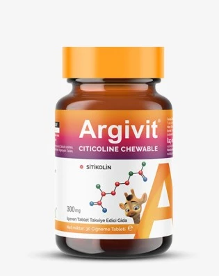 Citicoline Chewable Sitikolin İçeren Takviye Edici Gıda 30 Tablet