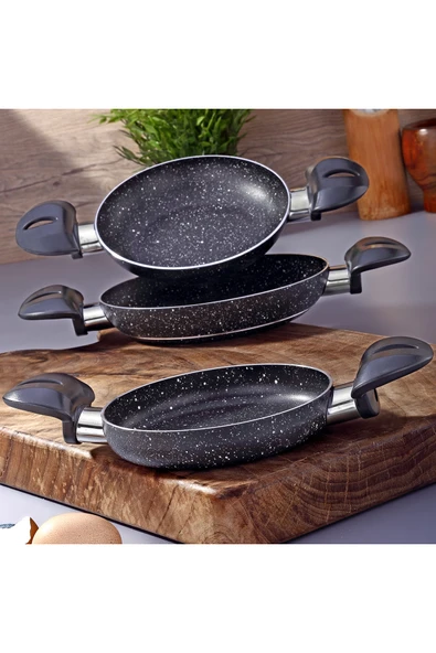 Montella Vivo 3 Lü  Sahan Set 14/16/18 cm - Resim 2