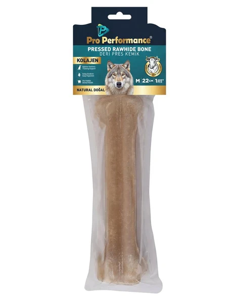 Pro Perfonce Pressed Rawhıde Bone Kolajen Deri Pres Kemik Naturel 22 Cm ürün görseli 1