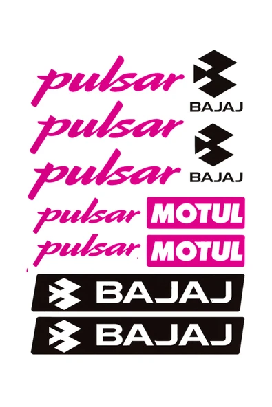 RVELL MOTOSİKLET PULSAR UYUMLU A4 STİCKER SET 004 ürün görseli 1
