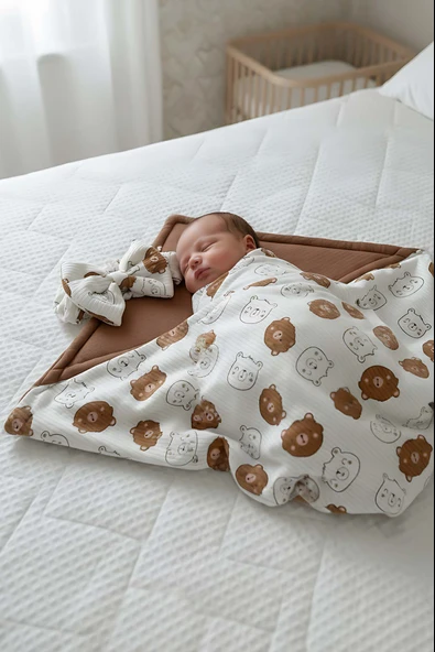 Mini Ayıcıklı Bebek Battaniyesi - Resim 4