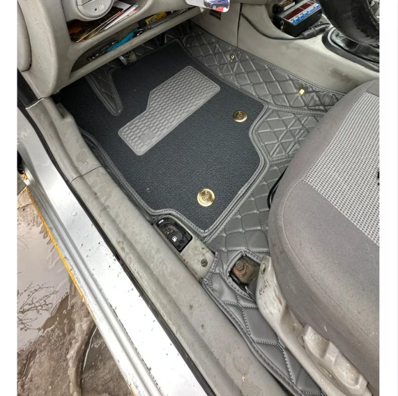 Hyundai Accent Admira 2006-2012 Arası Aracına Özel 8d Çift Katmanlı Havuzlu Paspas Takım (Gri) ürün görseli 1