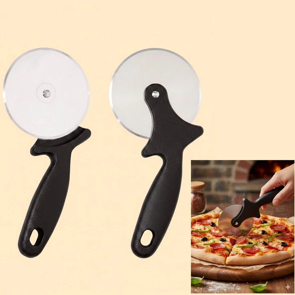 Pizza Kesici Pizza Bıçağı Pizza Kesme Bıçağı Pizza Ruleti 1 Adet Paslanmaz Pizza Börek Kesme Bıçağı ürün görseli 1