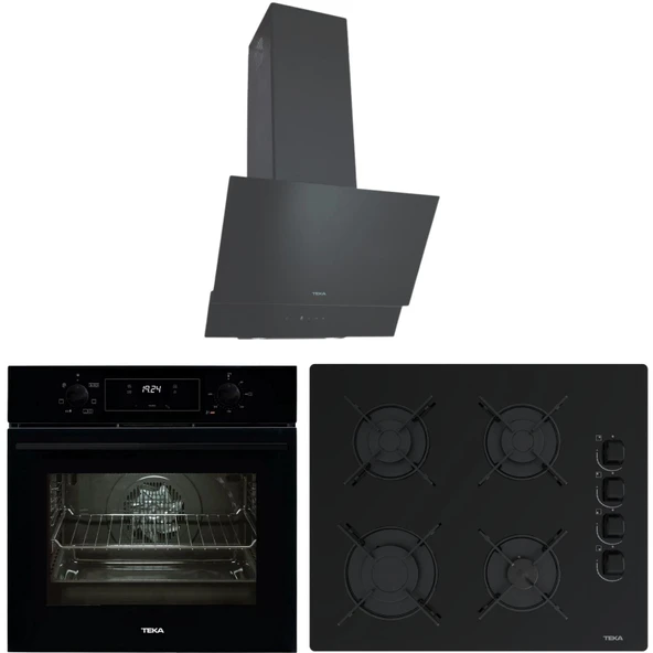 Teka CHEF 5 Ankastre Set Siyah ( HAK 625 BK Börek Şefim - ATV 60 BK - GBE 64002 KBC BK ) ürün görseli 1