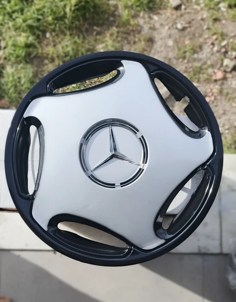 15 inç Mercedes Uyumlu çift renk jant kapağı, takım halinde yollanacak ürün görseli 1