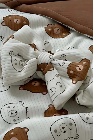 Mini Ayıcıklı Bebek Battaniyesi - Resim 6