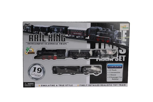 19 Parça Pilli Tren Seti 0424 - Resim 2