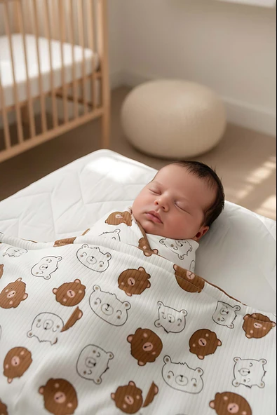 Mini Ayıcıklı Bebek Battaniyesi - Resim 5