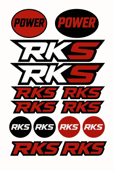RVELL MOTOSİKLET RKS UYUMLU A4 STİCKER SET 001 ürün görseli 1