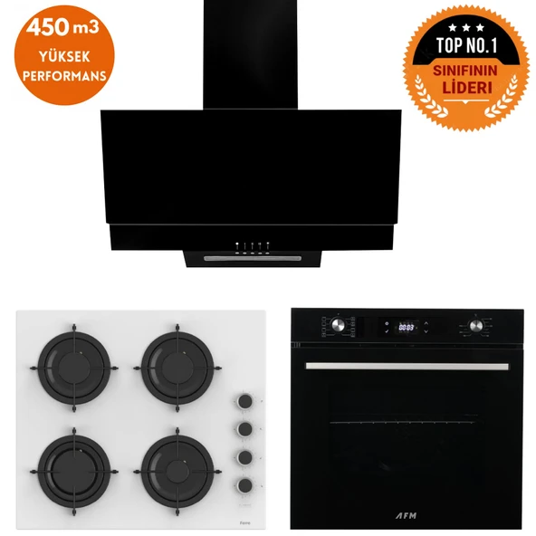 Ferre ve AFM Tech MARKALI / Kiel  8 prog. Turbolu Dijital Ankastre Set (CS206-FA + FM7700 +FM3250 ) ürün görseli 1