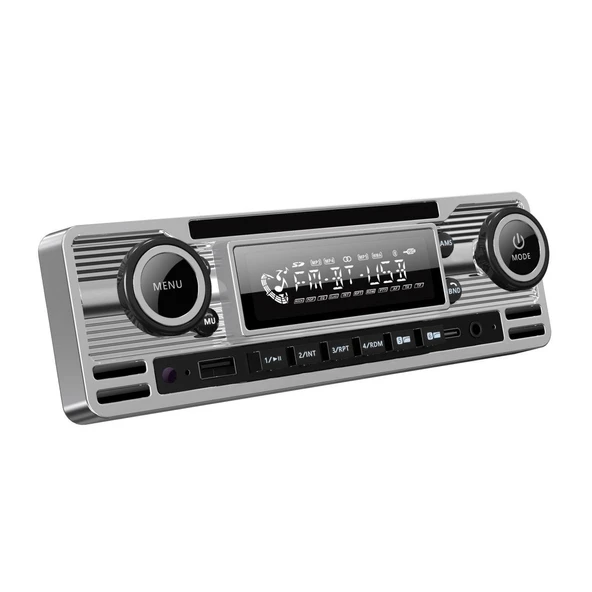 Soundmax SX-MX61CL Retro Stil Gümüş Renk Teyp Bluetooth/USB/AUX/FM/4*50W/MP3 ürün görseli 1
