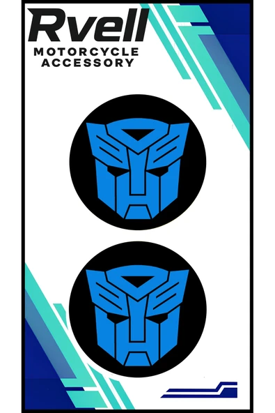 RVELL TRANSFORMERS İKİLİ DAMLA STİCKER 5X5 09 ürün görseli 1