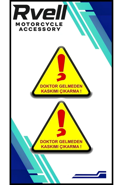 Rvell Kask Sticker İkili Damla Sticker 003 ürün görseli 1