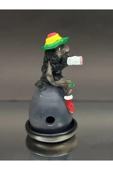 KirLiNova Bob Marley Figürlü Biblo Tütsülük  El Yapımı Dekoratif Biblo ürün görseli 1