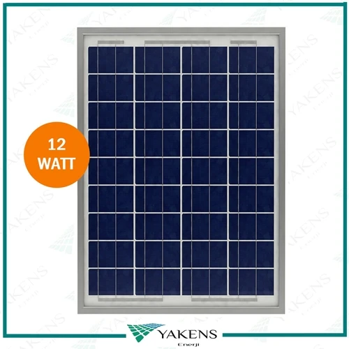 12W Watt Polikristal Güneş Paneli Lexron ürün görseli 1