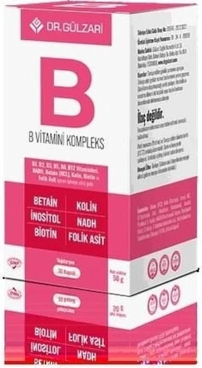 Dr. Gulzarı B Komplex 30 Kap ürün görseli 1