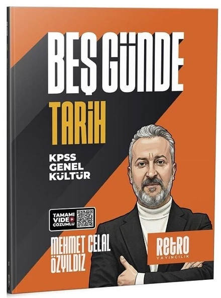Retro 2026 KPSS Tarih 5 Beş Günde Kamp Kitabı Çözümlü - Mehmet Celal Özyıldız Retro Yayıncılık ürün görseli 1