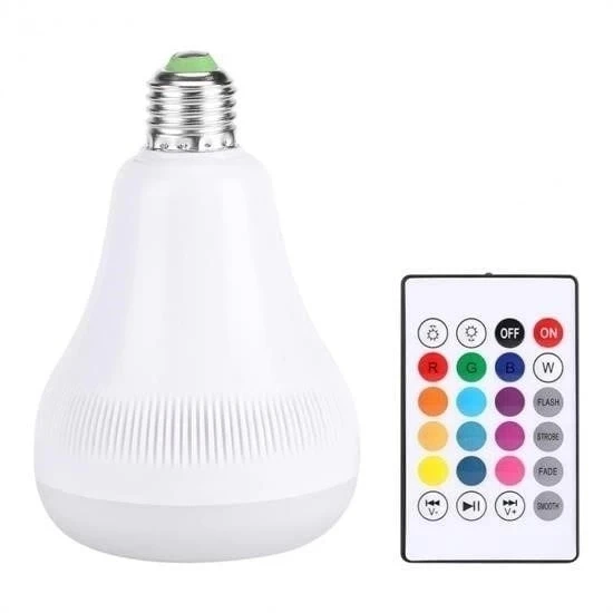 Kumandalı Bluetooth Hoparlör Ampul LD-37 - Resim 4