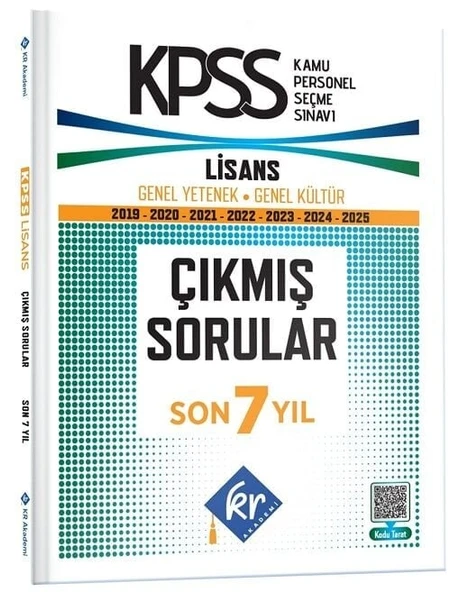 KR Akademi 2026 KPSS Genel Yetenek Genel Kültür Çıkmış Sorular Son 7 Yıl Çözümlü KR Akademi Yayınları ürün görseli 1