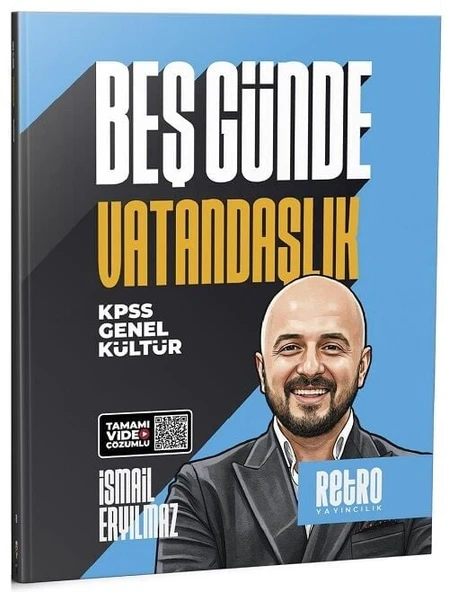 Retro 2026 KPSS Vatandaşlık 5 Beş Günde Kamp Kitabı - İsmail Eryılmaz Retro Yayıncılık ürün görseli 1