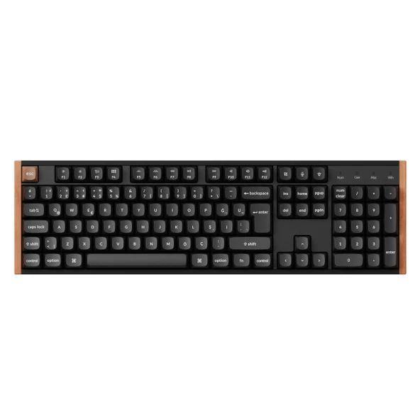 Keychron K10 He Gateron Çift Raylı Manyetik Bulutsu Anahtarlı Özel Kablosuz Siyah Klavye.( K10H-F1-TR) ürün görseli 1