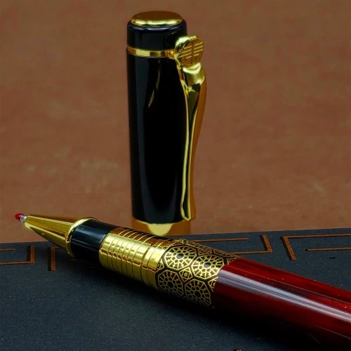 Yeni Model Desenli Metal Roller Kalem - Resim 2