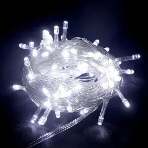 10m 100 LED Boncuk Lamba Beyaz Işık ürün görseli 1