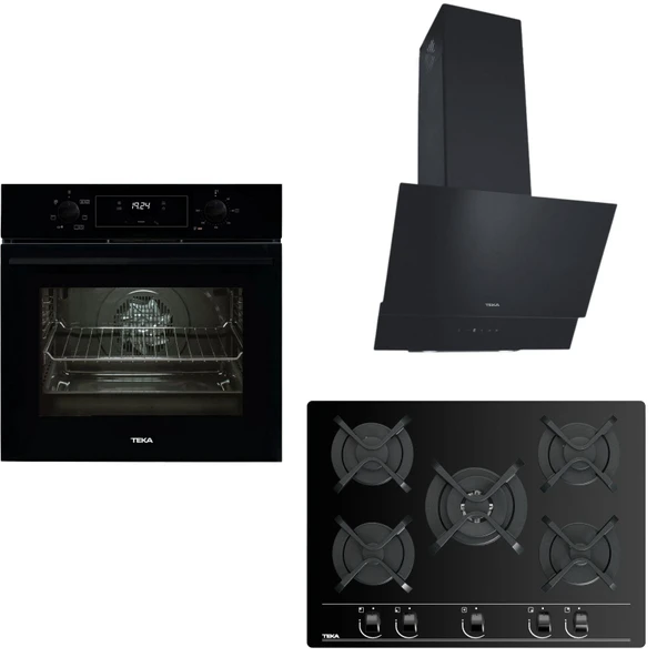 Teka Ankastre Set Siyah ( Hak 625 BK Börek Şefim - ATV 60 BK - GBC 75030 BK ) ürün görseli 1