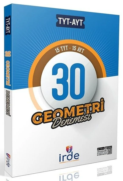 İrde YKS TYT AYT Geometri 30 Deneme Çözümlü İrde Yayınları ürün görseli 1