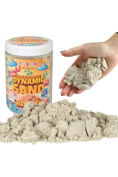 TUBAN KİNETİK KUM 1 KG NATUREL RENK ürün görseli 1