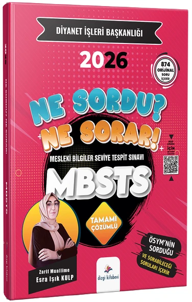 Dizgi Kitap 2026 MBSTS Ne Sordu Ne Sorar Soru Bankası Çözümlü - Esra Işık Kulp Zarif Muallime Dizgi Kitap Yayınları ürün görseli 1