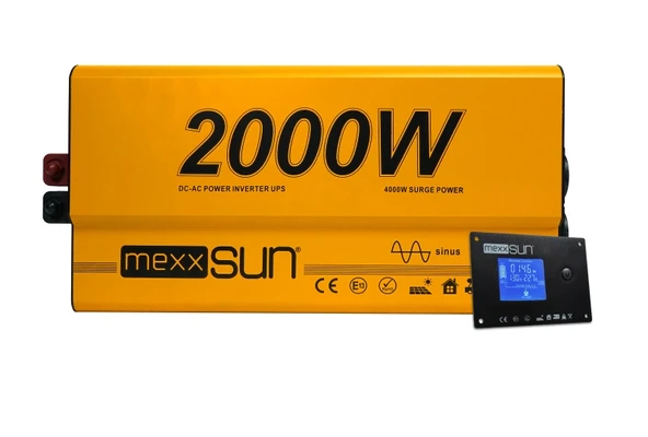Tam Sinüs UPS (Remote Ekran) 12V 2000W ürün görseli 1