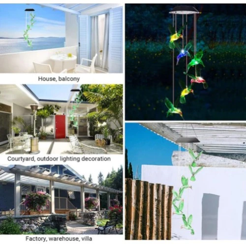 Solar Led Işıklı Kuşlu Bahçe Dekoru - Resim 3
