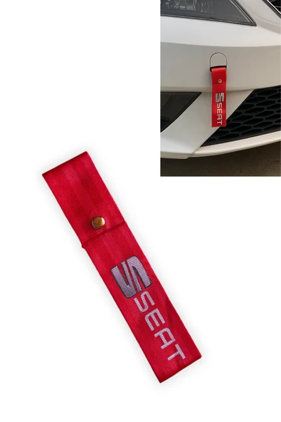 Seat Uyumlu Çıt Çıtlı Tampon Dili Çeki İpi - Spor Görünümlü Oto Tampon Sticker & Arma Aksesuar ürün görseli 1