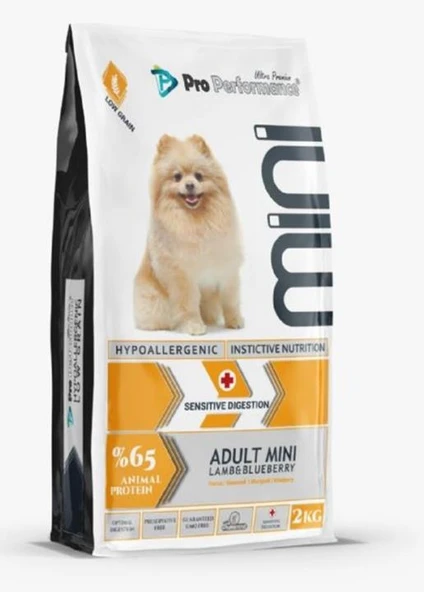 Pro Performance Kuzulu ve Yaban Mersinli Mini Yetiskin Köpek Mamasi 2 Kg ürün görseli 1