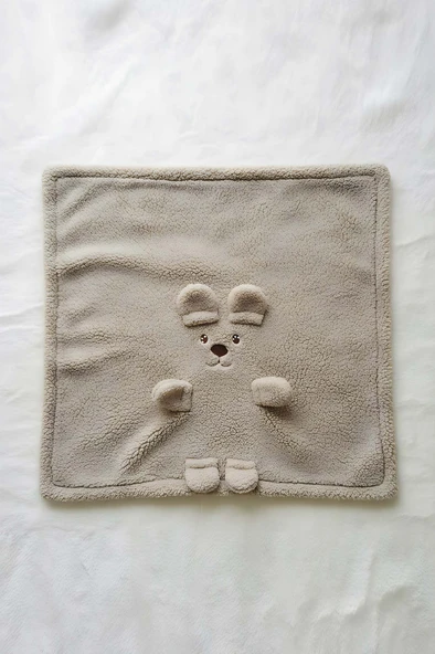 Ayıcık Figürlü Peluş Bebek Battaniyesi - Resim 7