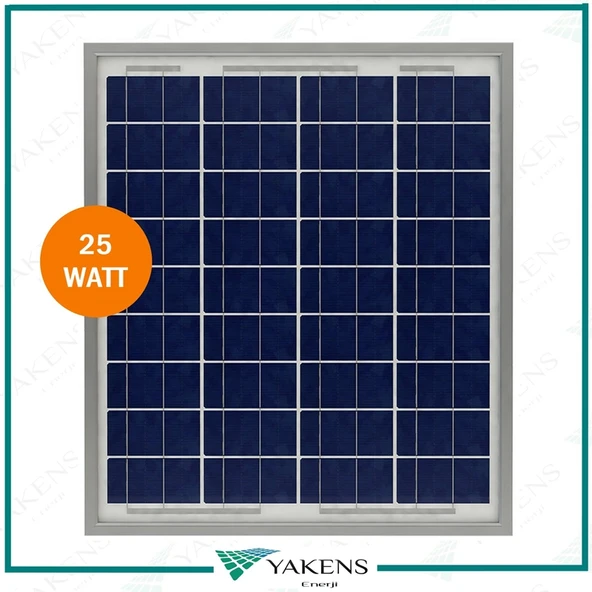 25W Watt Polikristal Güneş Paneli Lexron ürün görseli 1