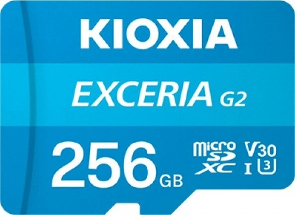 Kioxia Exceria G2 LMEX2L256GG2 Class 10 UHS-I U3 V30 256 GB Micro SD Kart ürün görseli 1