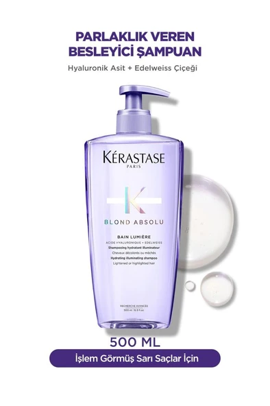 Kerastase Blond Absolu Bain Lumiere Sarı Saçlar Için Parlaklık Veren Şampuan 500ml ürün görseli 1