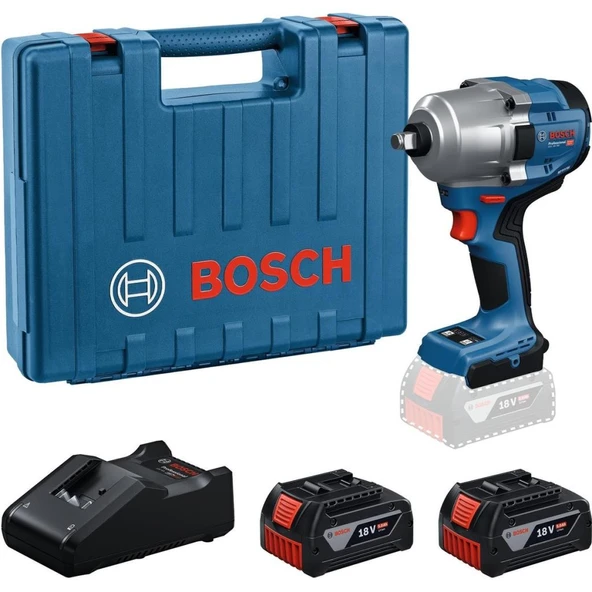 Bosch Professional Gds 18V-780 Çift Akülü 5 Ah Somun Sıkma Makinesi 06019P4021 ürün görseli 1
