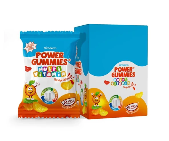 Miraderm Power Gummies Multivitamin 64 Çiğneme Jeli ürün görseli 1