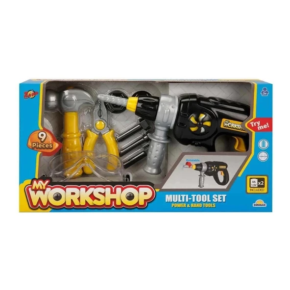 4606  My Workshop Matkaplı Tamir Seti 9 Parça ürün görseli 1