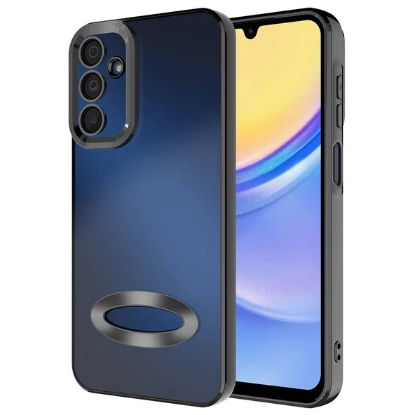 Galaxy A15 Kılıf Köşeleri Renkli Şeffaf Kamera Korumalı Silikon Luxury Kapak ürün görseli 1