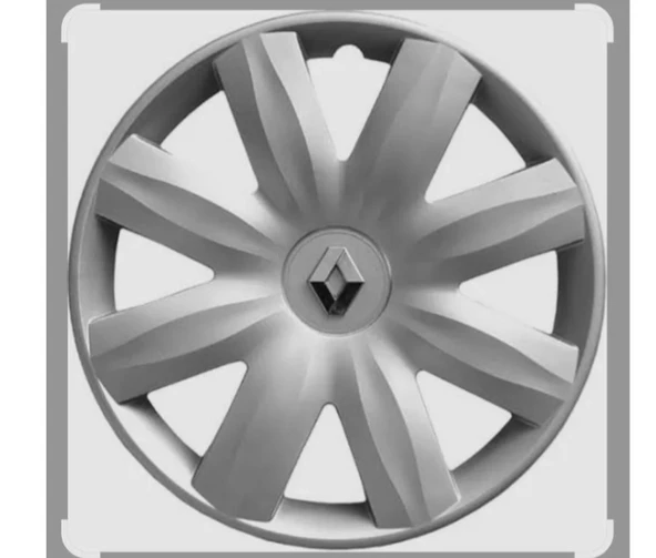 Renault Symbol / Clio Uyumlu 13 inç Jant Kapağı 4'lü Takım Amblem Hediyeli ürün görseli 1