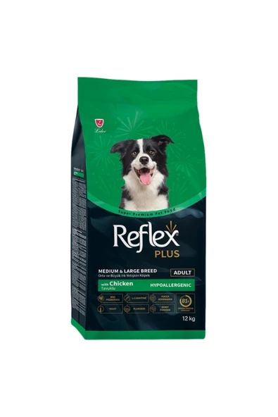Reflex Plus Adult Orta ve Büyük Irk Tavuklu Yetişkin Köpek Maması 12 Kg ürün görseli 1