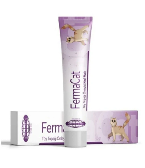 Biyoteknik Fermacat 80 gr Kedi Tüy Yumağı Önleyici ve Sindirim Düzenleyici Malt Macunu ürün görseli 1