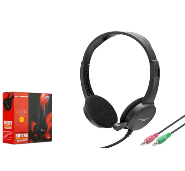 Hadron HD1296 Mikrofonlu Kulaklık 3.5 mm. PC, Telefon, Tablet Uyumlu ürün görseli 1