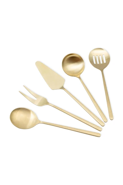 The mia Giallo Servis Seti Gold 5 Parça - Servis Takımı ürün görseli 1