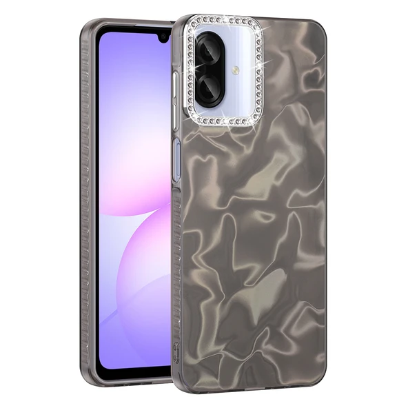 Galaxy A07 Kılıf Parlak Kamera Çevresi Taş Tasarımlı Airbagli Esila Kapak ürün görseli 1