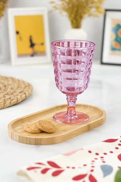 Allegra Mürdüm Kadeh Bardak - 450 ml Tekli Akrilik Malzeme - Cam Değildir Kırılmaya Dayanıklı ürün görseli 1